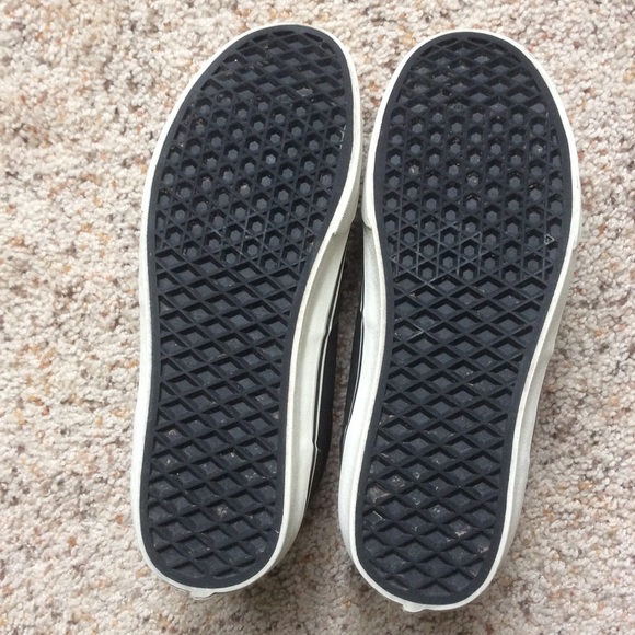 Vans Men’s Black Lace Up Board Shoes Sz 7 - Picture 10 of 12